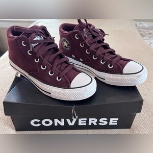 Converse Burgundy High-Top Sneakers